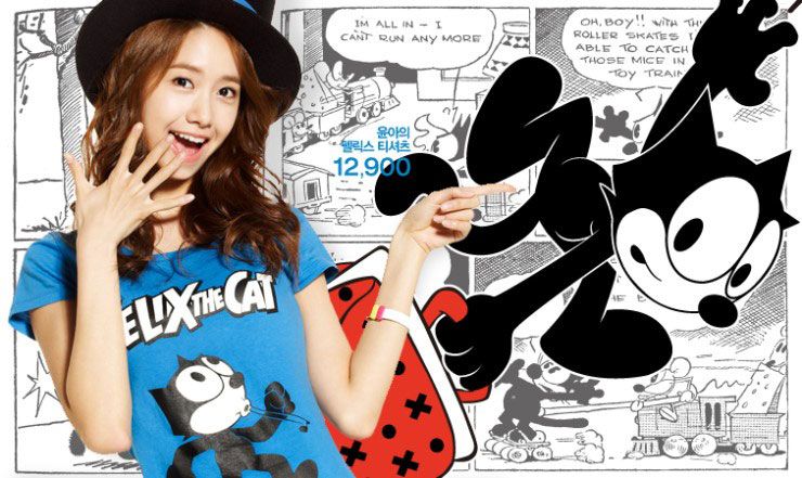 SNSD SPAO fashion and Felix The Cat