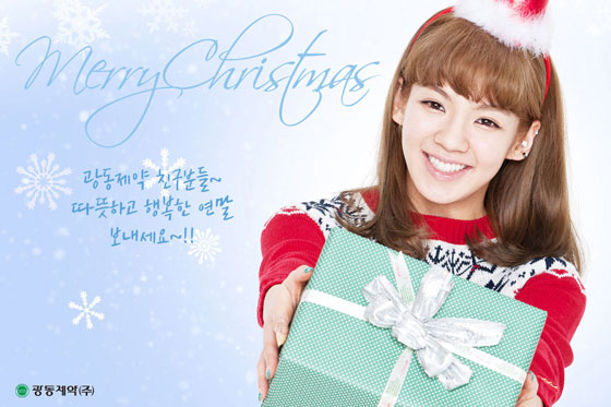 SNSD Hyoyeon Vita500 Christmas