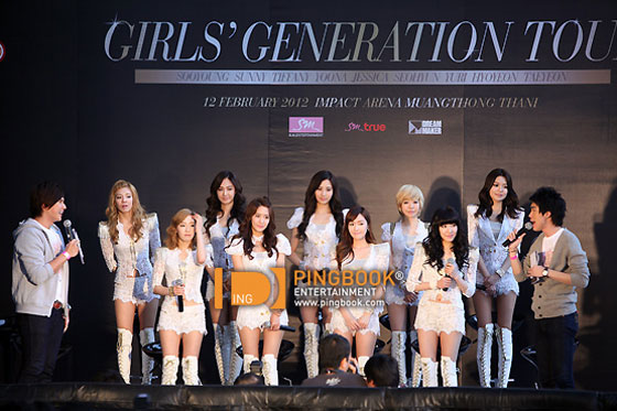 Girls Generation Bangkok Tour press conference