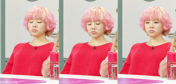 Snsd Sunny Golden Fishery pink hair