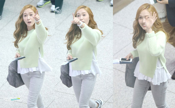 SNSD Jessica Incheon airport style
