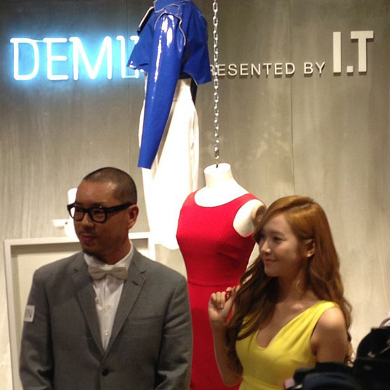 Jessica at I.T x Demin popup store Hong Kong