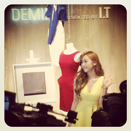 Jessica at I.T x Demin popup store Hong Kong