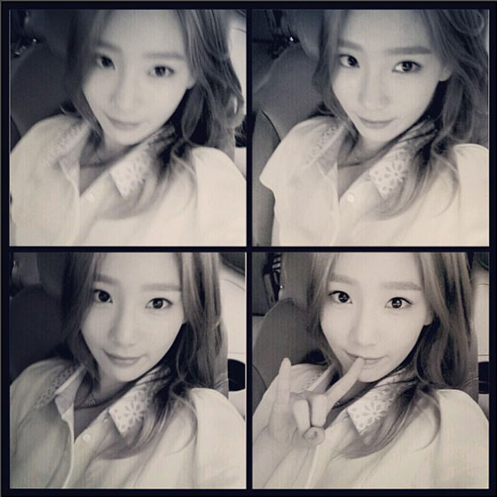 Pretty Taeyeon Instagram selca photo