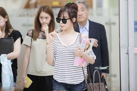 SNSD Tiffany Gimpo Airport from Japan