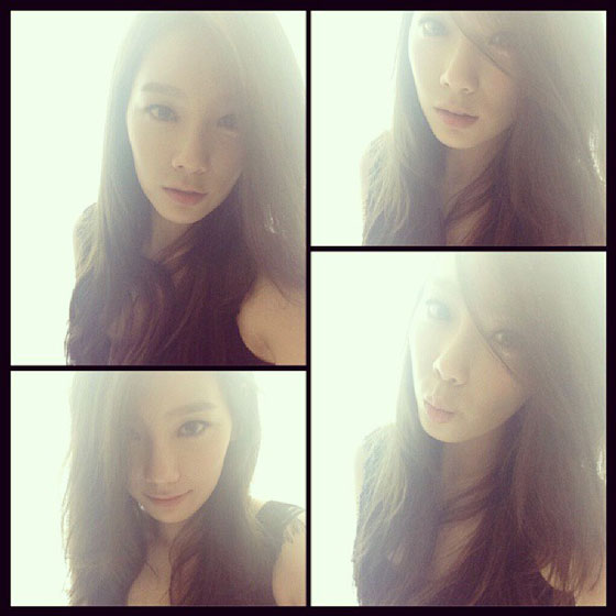 SNSD Taeyeon beautiful Instagram selca