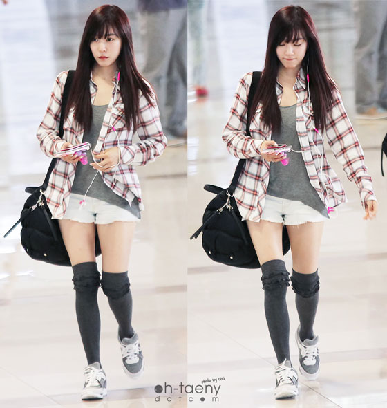 SNSD Tiffany cute airport fashion