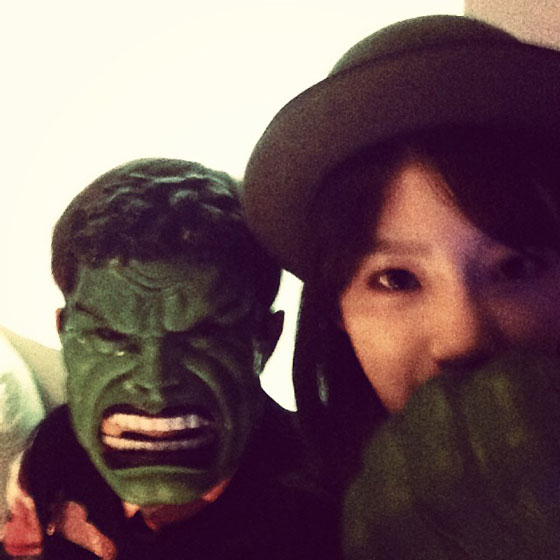SNSD Taeyeon Halloween Instagram selca