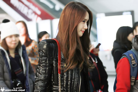 SNSD Yoona Incheon to Bangkok airport fashion