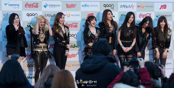 SNSD members Gaon Chart Kpop Awards 2014