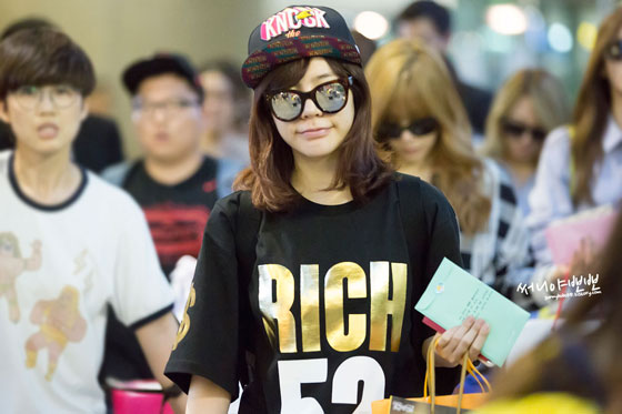 SNSD Sunny Incheon airport fashion 140803