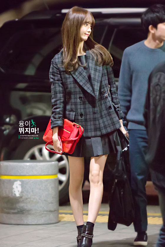 SNSD Yoona Incheon airport fashion 141017