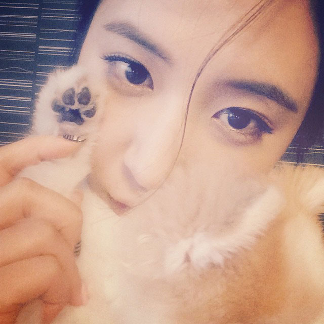 SNSD Yuri Instagram puppy paw