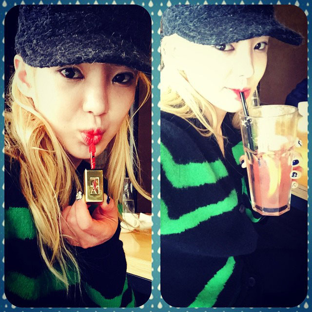 SNSD Hyoyeon Instagram grapefruit juice
