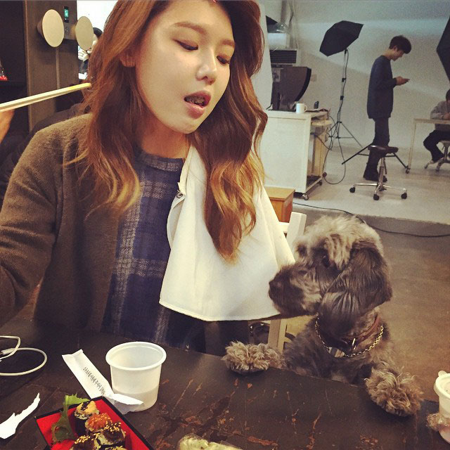 SNSD Sooyoung Instagram gimbap meal